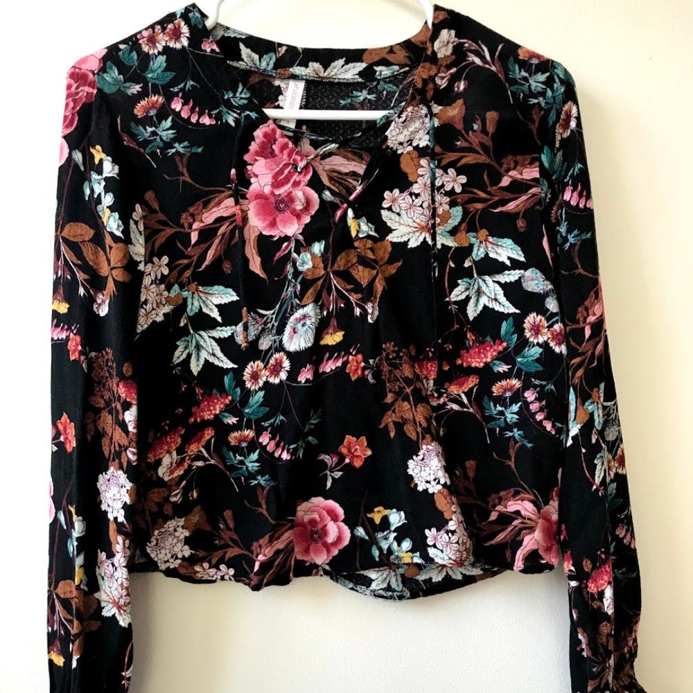 Long Sleeve Floral Top